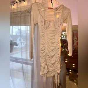 Verge girl off white dress size AU 8 US 4 worn once
